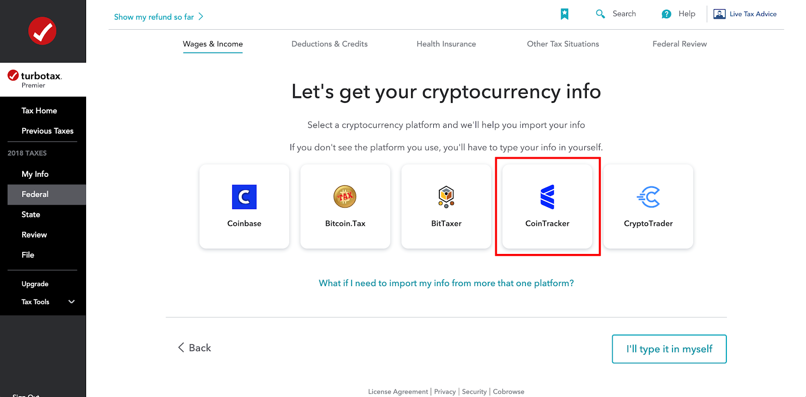 Turbotax and coinbase who controls bitcoin code