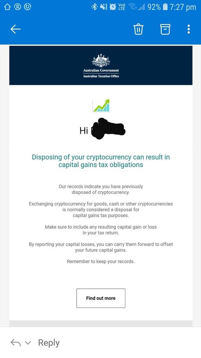 australian tax stolen crypto