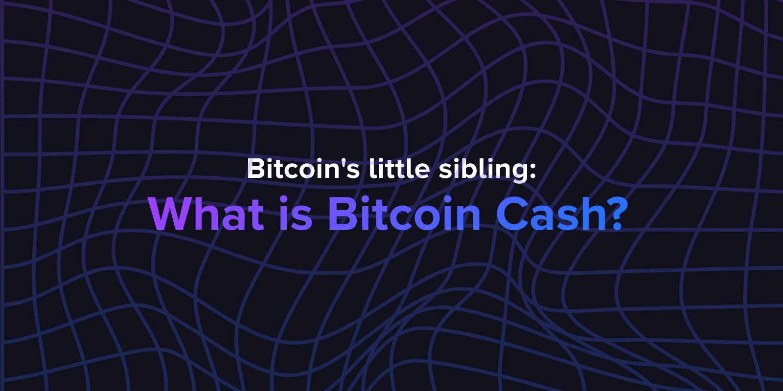 Bitcoin's little sibling: What is Bitcoin Cash?