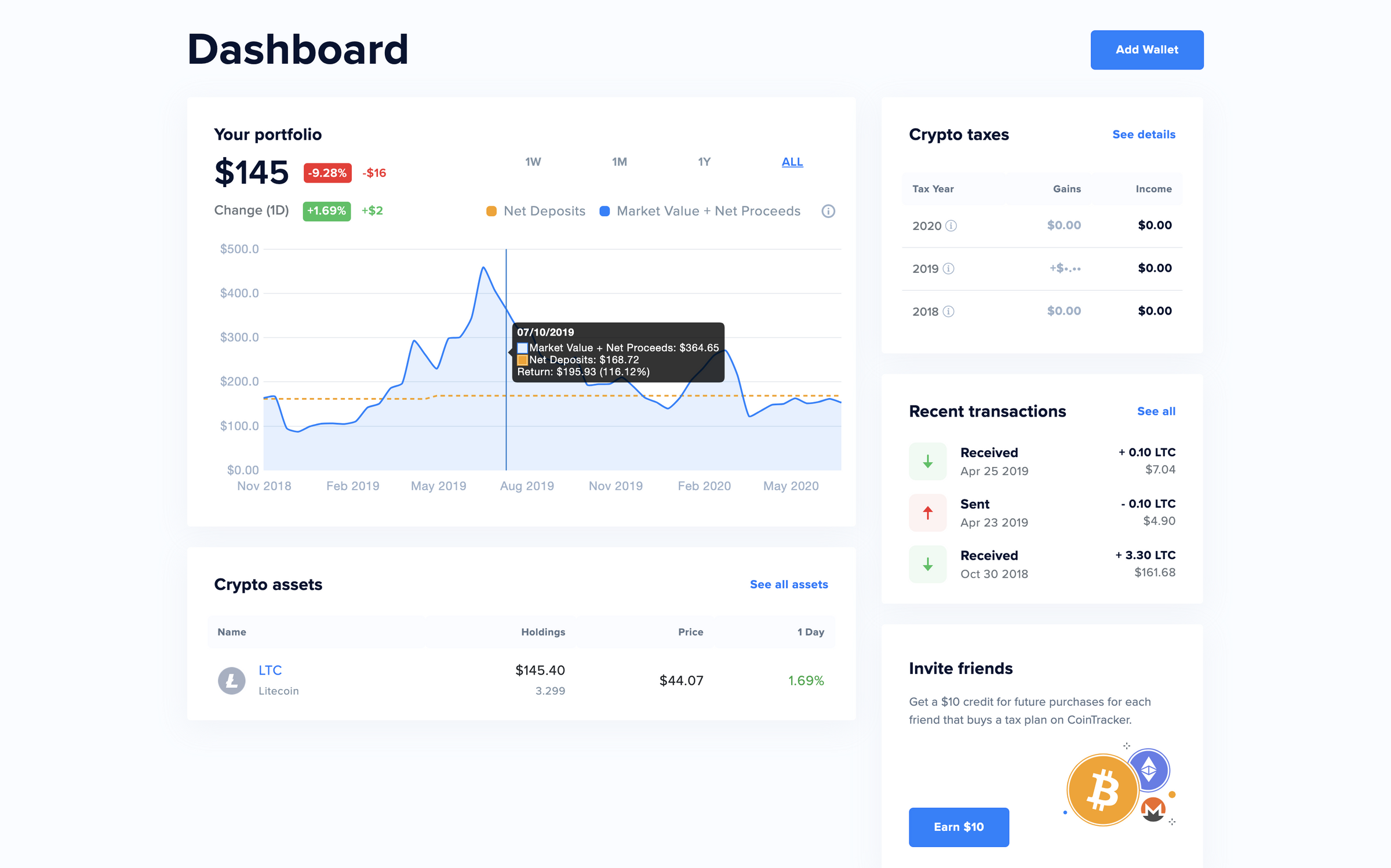 coinbase roi calculator