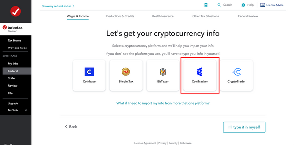 CoinTracker has partnered with Coinbase and TurboTax