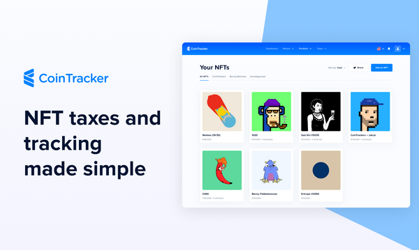CoinTracker Enables NFT Tax Compliance and Portfolio Tracking