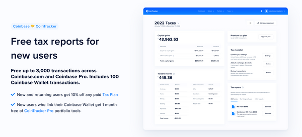 CoinTracker and Coinbase Wallet Partner to Streamline Crypto Tax