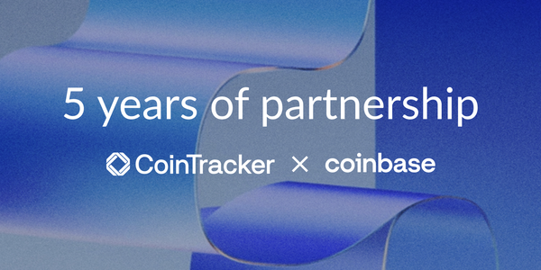 CoinTracker x Coinbase: 5 years of partnership